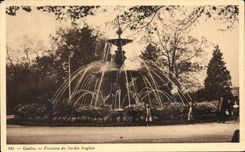 CPA Geneva Fountain of the English garden