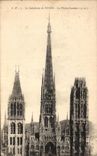 CPA the cathedral of Rouen the arrow
