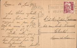 CPA Rouen the Cave Clock and the Fountain