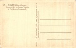 CPA Rouen the Seine Lower Monument of the cardinals of Amboise inside the cathedral