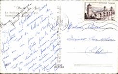 CPA Paris the Night the Basilica of the Sacring Montmartre Heart