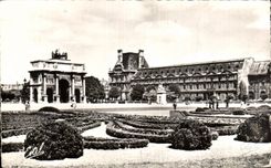 CPA Paris Gardens of Tileries and Arc de Triomphe of the Carousel