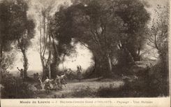 CPA Musee du Louvre J Baptiste Camille Corot Paysage Une matinee 