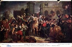 CPA Entree De Henri IV A Paris Mars 1594 
