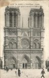 Catedral del ataque frontal de CPA Paris Notre Dame