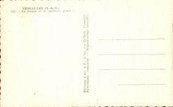 CPA Versailles the water palate and floor