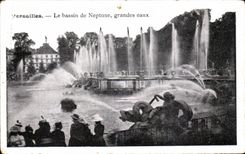 CPA Versailles Le bassin de Neptune grandes eaux
