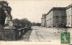 CPA Compiegne Terraces and the Palate