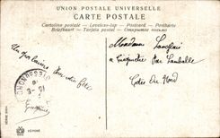 CPA Bonne celebra el corazon de las flores de las palomas