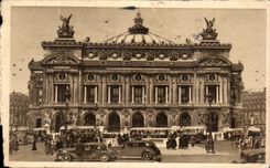 CPA Paris the Place of the Harmony While Strolling Opera