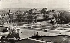 CPA Paris View off the Louvre Museum