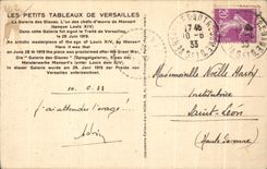 CPA Small Tables Of Versailles Gallery of the ices