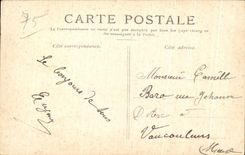 CPA Paris the Seine seen of the Bridge of the Harmony One of the prettiest panoramas of Paris Barges