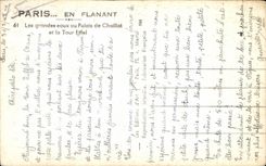 CPA Paris En Flanant Les grandes eaux au Palais de Chaillot et la Tour Eiffel Yvon 