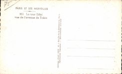 CPA Paris Et Ses Merveilles La Tour Eiffel vue de l'avenue de Tokio