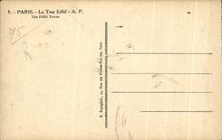 CPA Paris La Tour Eiffel The Eiffel Tower