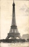 CPA Paris La Tour Eiffel Paris The Eiffel Tower