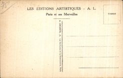 CPA Paris La Tour Eiffel et l'Ecole Militaire Les Jardins du Champ de Mars vue sous la Tour Eiffel