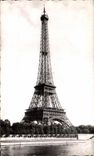 CPA Paris Et Ses Merveilles La Tour Eiffel Vue de l'avenue de New York