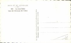 CPA Paris Et ses Merveilles La Tour Eiffel Vue de l'Avenue de Tokio