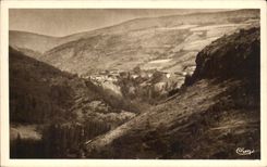 CPA Rentieres seen of Ardes Curious Village dominating the valley about Couze