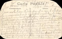 CPA Compiegne the temporary bridge established on the oise by the Genius 1914 Militaria