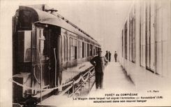 CPA Drill of Compiegne the coach in which was currently sign the Armistice in its new Militaria hangar