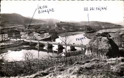 CPA Behobie Internatonal Bridge Bidassoa of the Pheasants Irun Spain