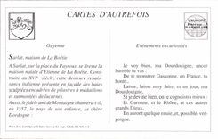 REPRO La Dordogne Pitteresque Sarlat Maison natale d'Etienne de la Boetie