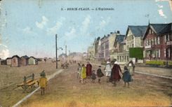 CPA Berck Plage L'Esplanade Enfants