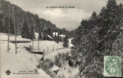 CPA Lioran under Snow cantal the Line of the Railroad