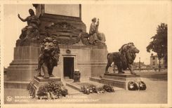 CPA Brussels Tomb Of the Unknown soldier Brussel Lion