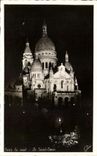 CPA Paris La nuit Le Sacre coeur Montmartre