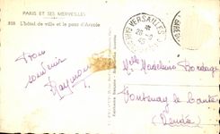 CPA Paris Et ses Merveilles L'hotel de Ville et le pont d'Arcole Bateau 