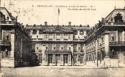 CPA Versailles the Castle Marble Court The castle the Marble Yard