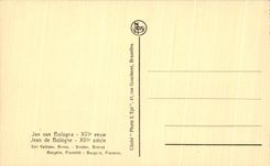 Exposicion Amberes de CPA Jean 1930 de los bronces de Dindon de Bolonia