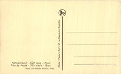 Jefe justo de CPA Amberes 1930 de la madera de Wien del monje