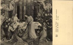 La derecha justa 1930 de Avondmaal del laatste de CPA Amberes Justus Van Race Het de Gante Cene