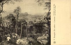 CPA Exposition Anvers 1930 P Brueghel De Ekster Op den Gaig La Pie Sur le Gibet