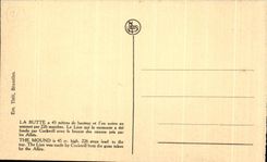 CPA Waterloo Le lion et le Panorama The Lion and The Panorama