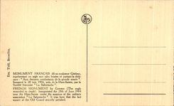 CPA Waterloo Monument Francais 