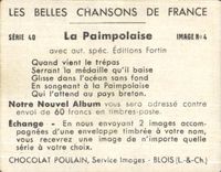 Image Chocolate PoulainLa Paimpolaise