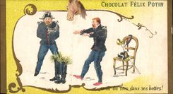 Chromo Chocolat Felix PotinCheval Militaria 