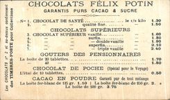 Chromo Chocolat Felix PotinCheval Militaria