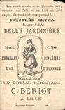 Chromo Cinq Francs seulement votre fils m'a donne un louis Femme Eventail Belle Jardiniere Beriot lille