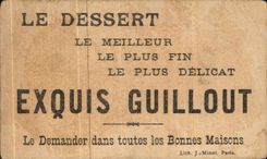 Chromo Biscuits Guillout Rue Rambuteau Paris Marin Enfans