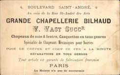 Chromo En Arrivant En Vue Des Cotes Grain de sel Souleve l'Enthousiame Des Lascars Du Bord Chapellerie Bilhaud Vast