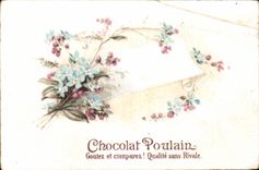 Chromo Chocolat Poulain Fleurs 
