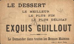 Chromo Biscuits Guillout Rue Rambuteau Paris Femme Chasseur Chasse
