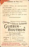 Chromo Chocolat Guerin Boutron Chateau De Vez